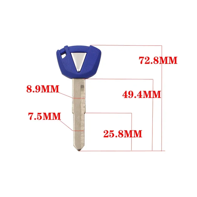 Motorcycle Blank Key Uncut Blade FOR KAWASAKI Z650 Z750 Z800 Z900 Z1000 Z1000SX Z250 Z300 Z400 ZX-6R 636 ZX-10R ZX-7R 9R ZX-14R