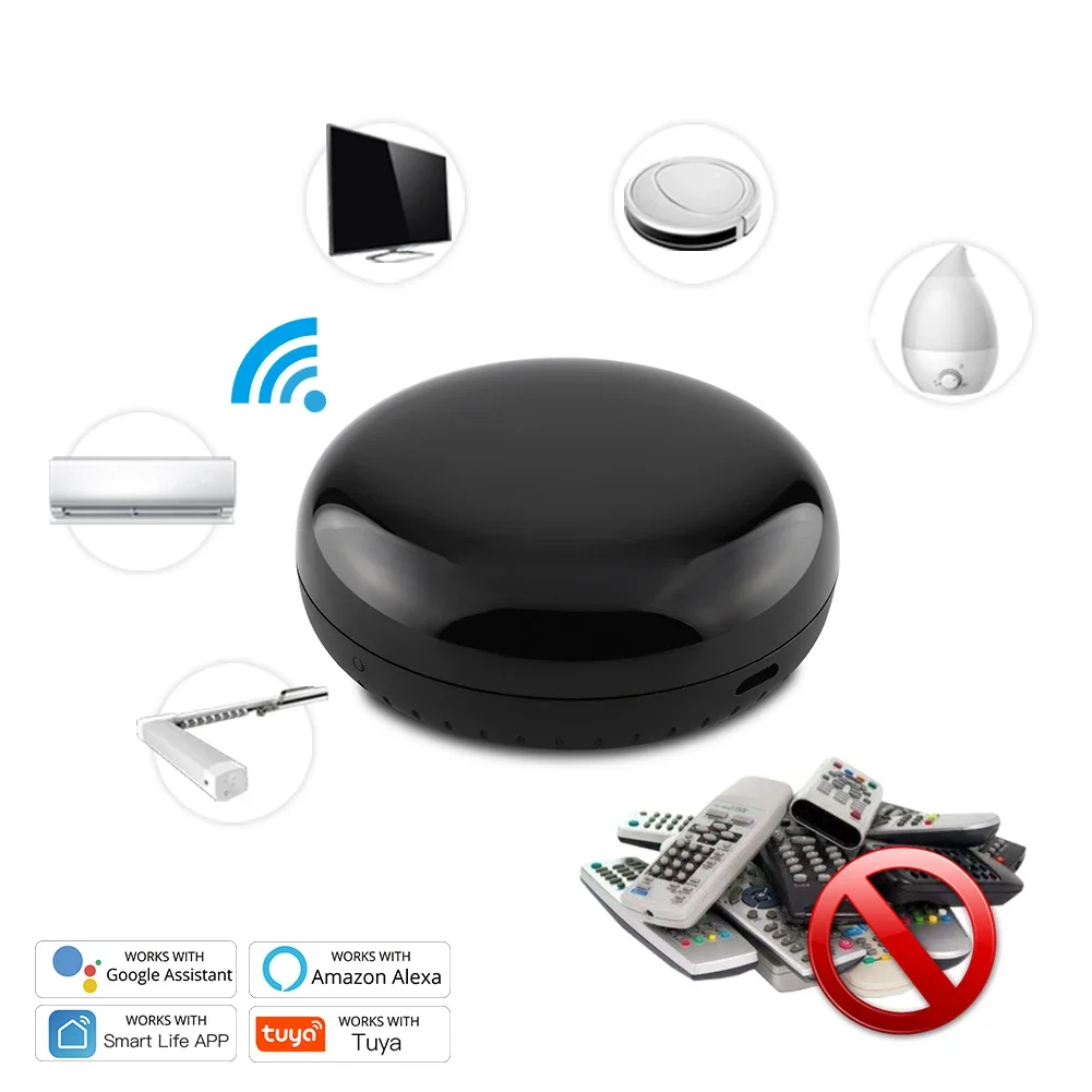 Smart IR Remote Control Infrared Universal Smart Life APP Control One for All TV DVD AUD Works with Alexa Google Home