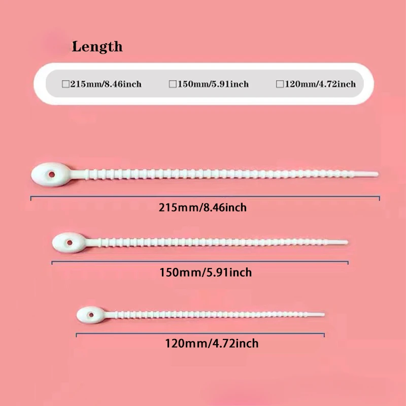 Cross-border DIY handmade silicone cable tie jewelry accessories doll keychain lanyard data cable storage winder