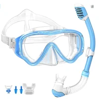 HB Children's Diving Mask Children Full Face HD Anti Fog Diving Mask Underwater Diving Mask Set Kids Swimming Snorkel Equipment 1