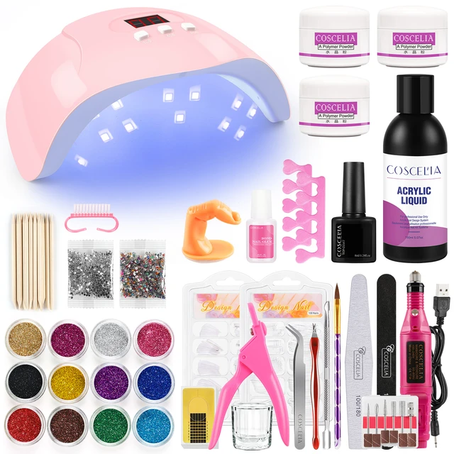 Acrylic Nail Kit Acrylic Kit With Everything Tools For Acrylic Nails  Extension Salon Use - AliExpress
