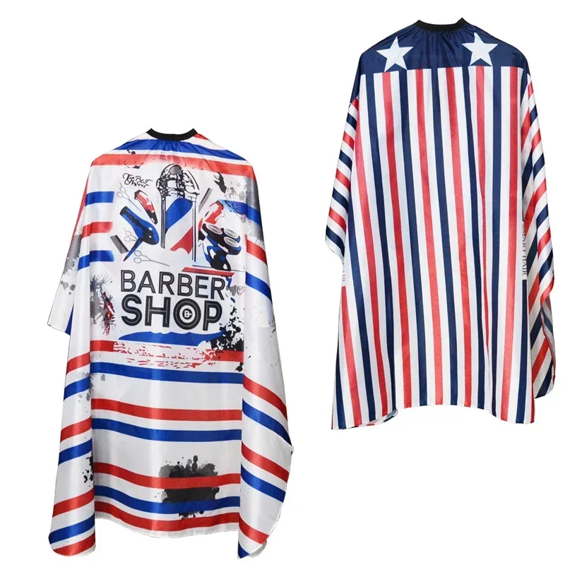 Hairdressing Coth Pattern Cutting Hair Waterproof Cloth Salon Barber Cape Professional Hair Stylist Retro Aprons Haircut Cape 4