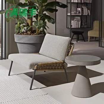 Tavoli e sedie da esterno, impermeabili per il relax del balcone, divani e sedie da esterno in rattan, set di mobili Mobili in rattan 1