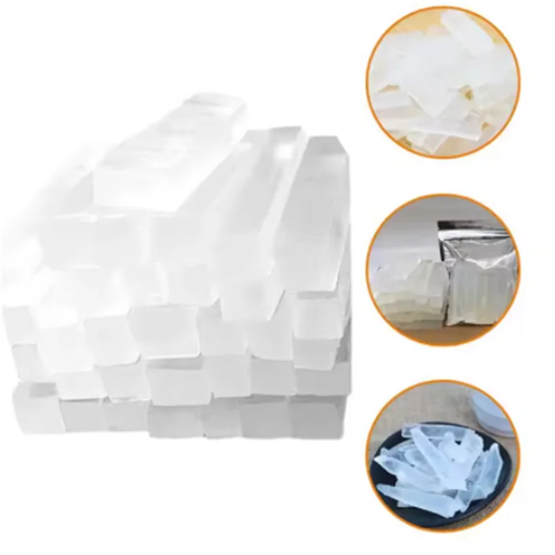 DIY 250g Clear Glycerin Soap Base-Organic Vegan Melt Pour Soap for Handmade Bath Foaming Butter Bag Package