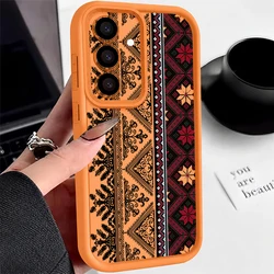 Vintage European - Style Decorative Phone Case - Galaxy A18 (A801 Orange)