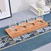 Wood bamboo Serving Tray Beer Tasting Flight Sampler Boards Scotch Flight Serving Tray For Bar, Brewery, Gifts, Party, Education 4