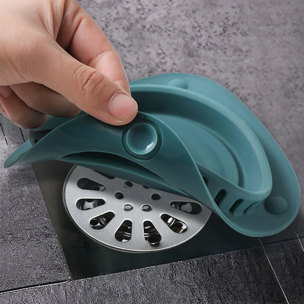 Household Shower Floor Drain Stopper Hair Catcher Strainer Anti-blocking Kitchen Sink Plug Filter Deodorant Bathroom Supplies sink filter,sink strainer,shower drain catcher,floor drain filter,hair drain catcher,hair drain filter,floor drain hair catcher,drain hair catcher,floor drain hair filter,shower filter