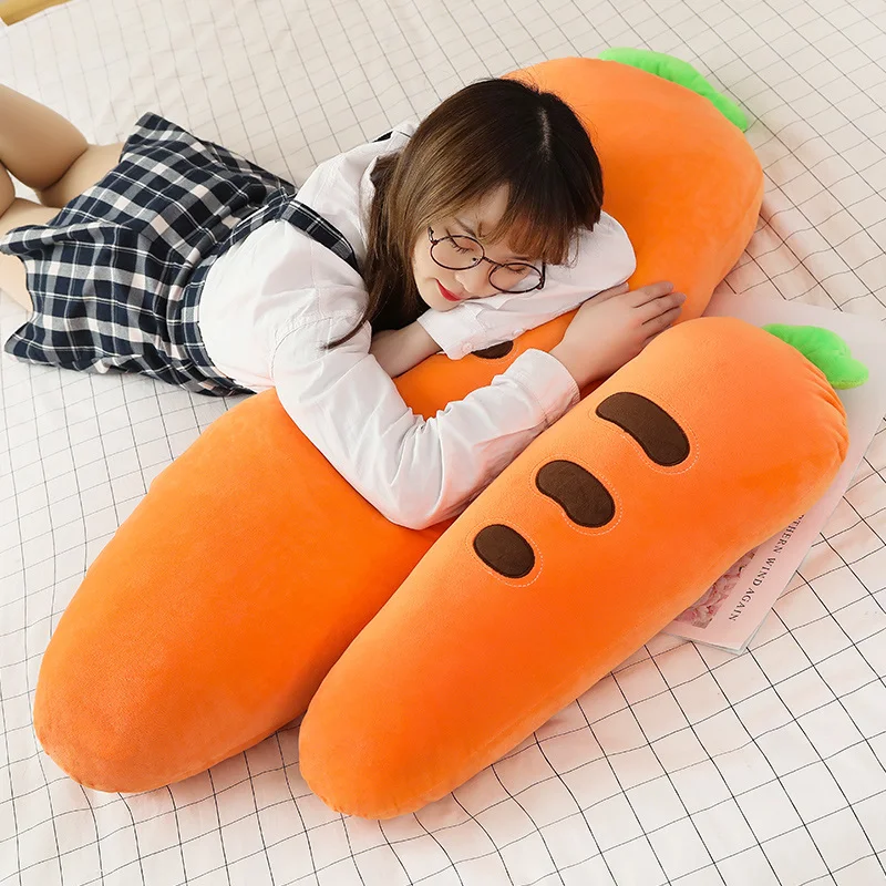 Long Plush Fruits Vegetable Plants Giant Stuffed Toy Sleeping Leg