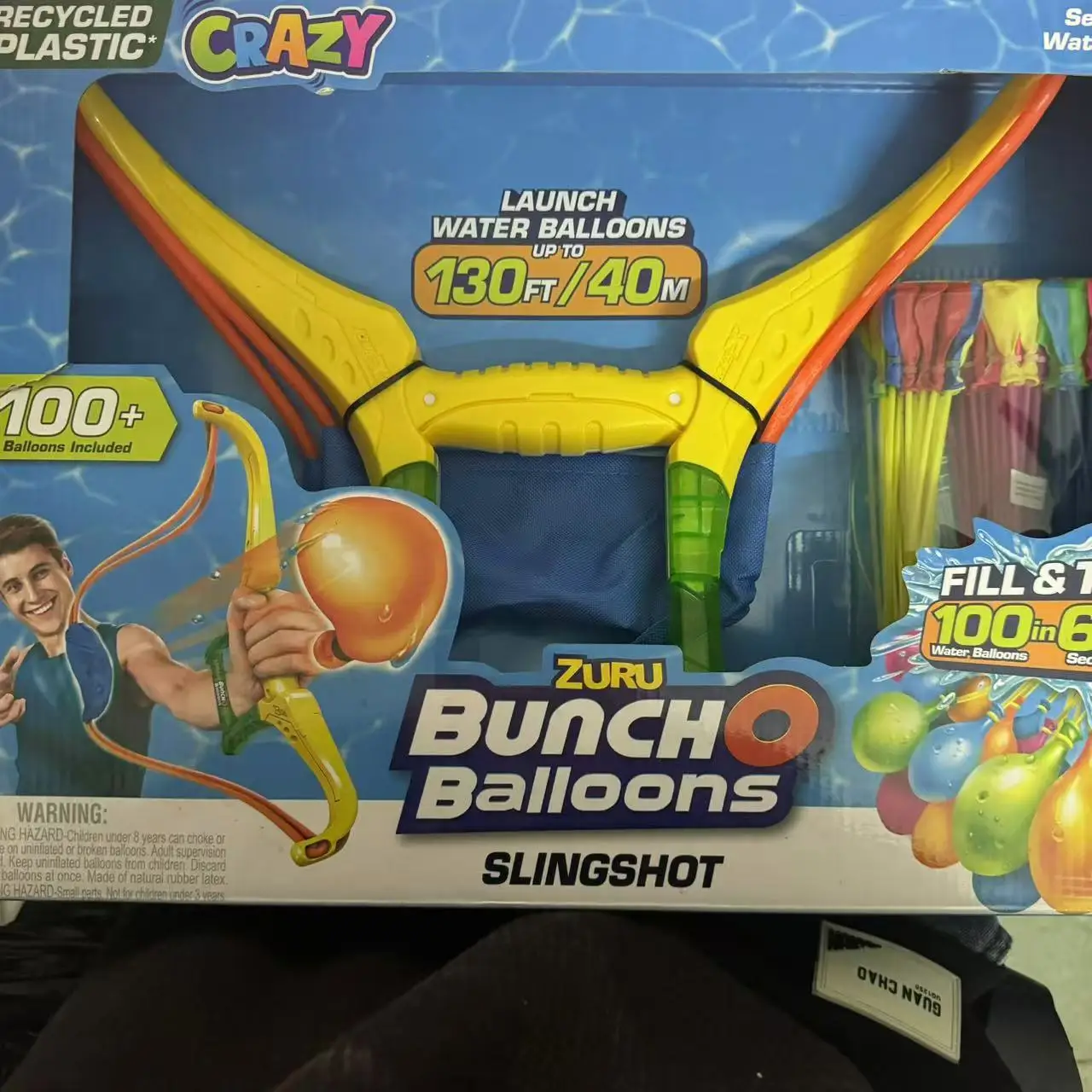 ZURU Bunch-O-Balloons Slingshot-100+ Self-Sealing Water Balloons Included NEW