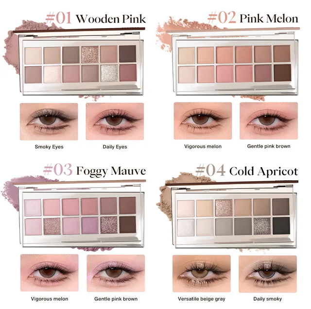 JOOCYEE 12 Shades Eyeshadow Palette