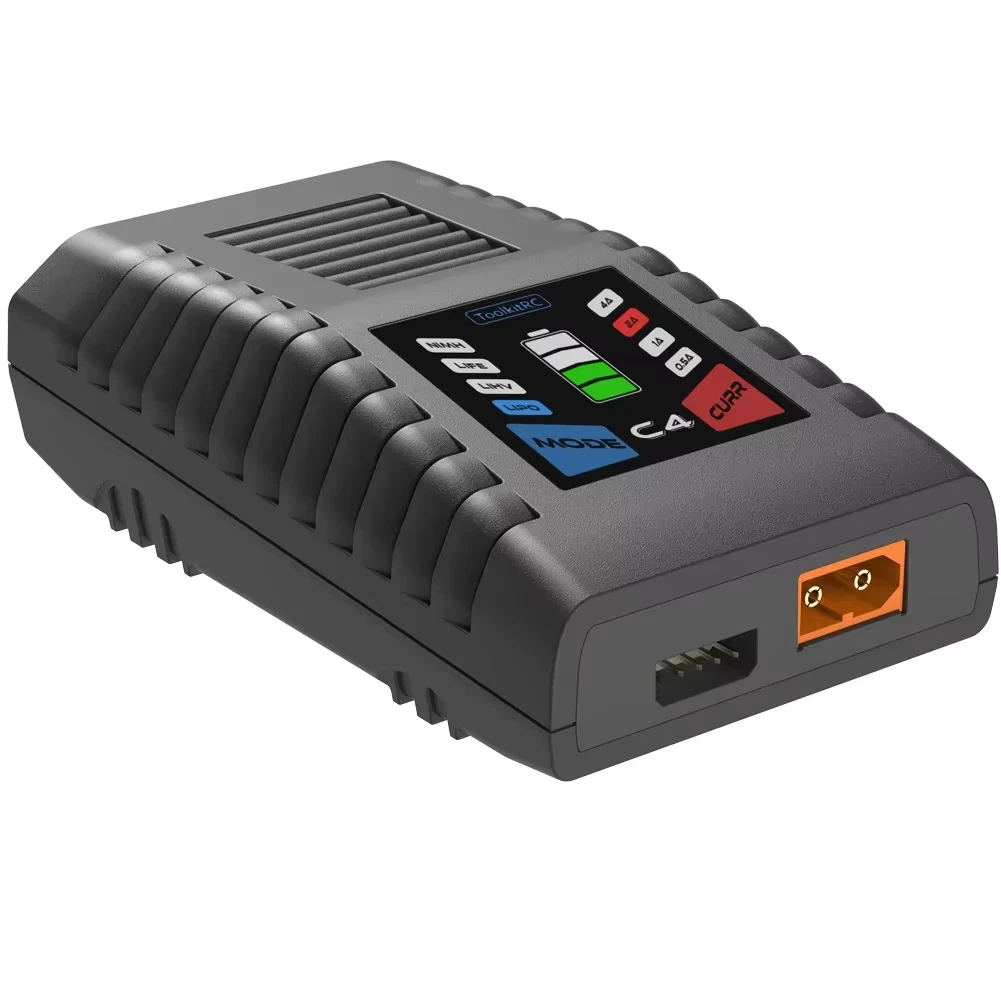 ToolkitRC C4 50W 5A AC Charger XT60 Plug for LIPO LIHV LIFE 2~4S NIMH NICD 5~8S Batteries RC Model FPV Racing Freestyle Drone