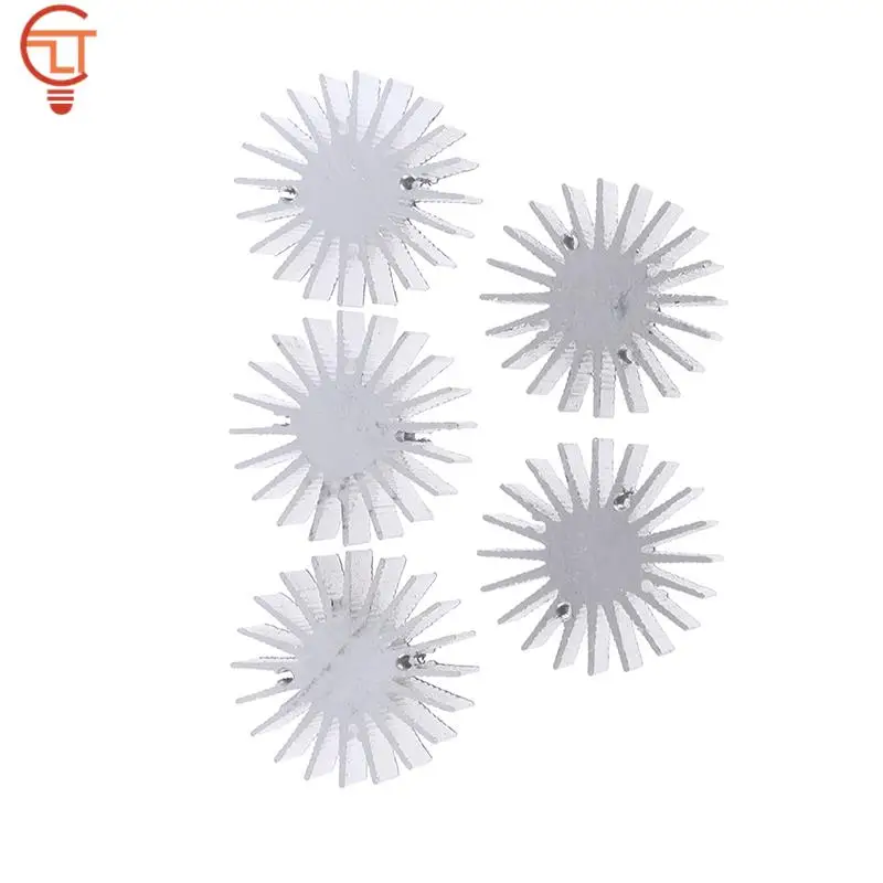 5PCS LED Heatsink Radiator Aluminum 1W 3W Heat Sink Radiator Household Lamp Replaceable 36mmX15mm aluminum heat sink