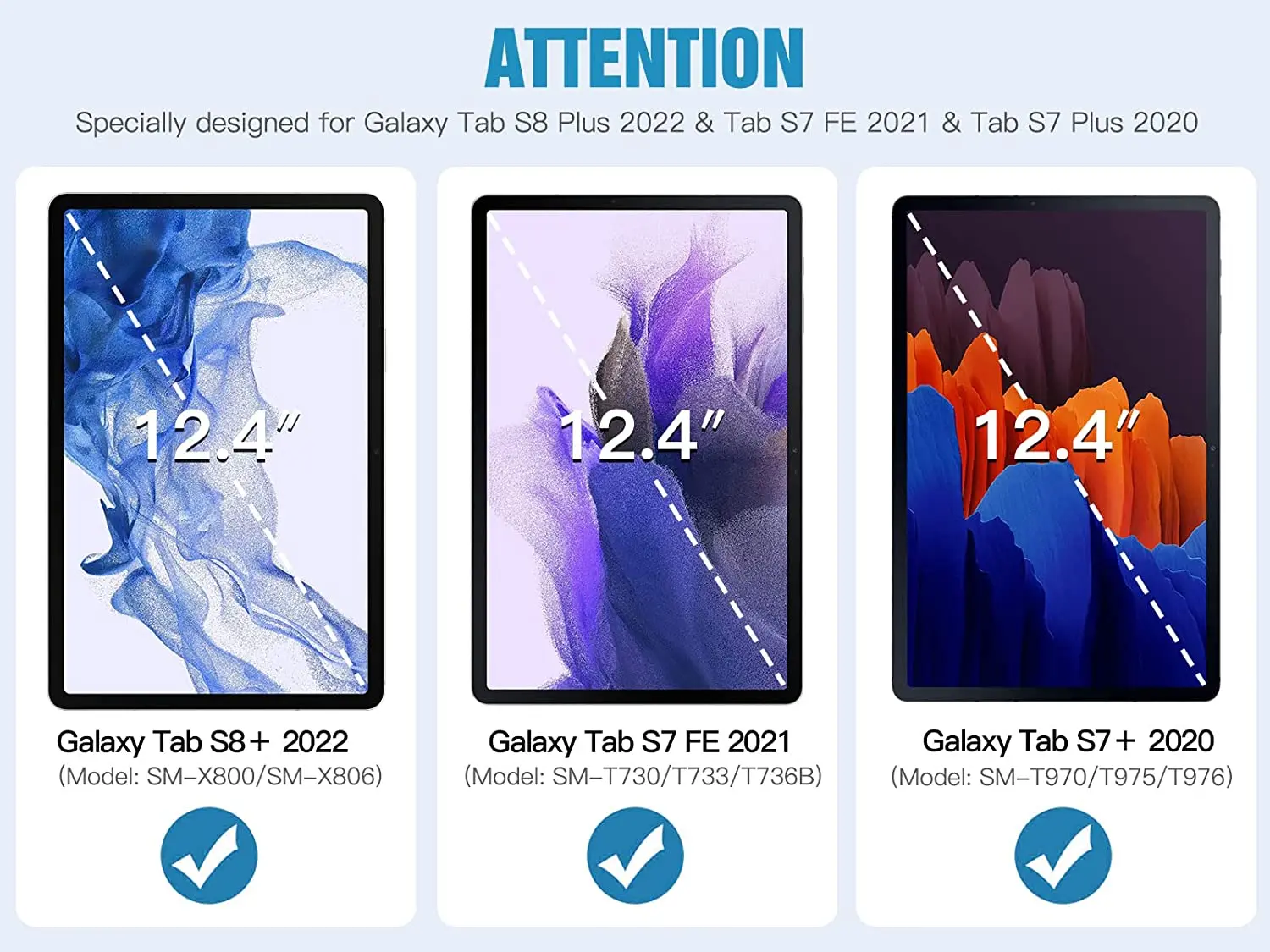 12 O'clock - Samsung Galaxy Tab S8+/S7+/S7 FE Case