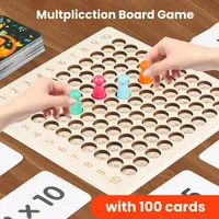 Wooden 99 Multiplication Board Montessori Arithmetic Toys Multiplication Table Math Learning Counting Teaching Aids for Kids 1