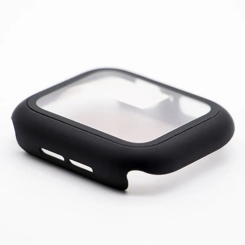 Premium Tempered Glass Apple Watch Case with PC Bumper Protector
