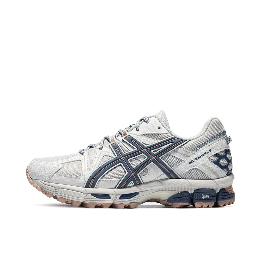 Asics GEL-Kahana 8 Zapatillas para correr para hombre y mujer Zapatillas bajas retro funcionales para exteriores Zapatillas de parque Blanco