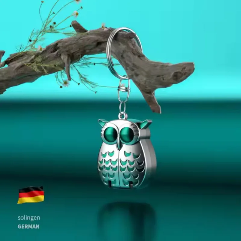 New Owl Shape Nail Clipper Stainless Steel Folding Nail Clippers Keychain Portable Tools