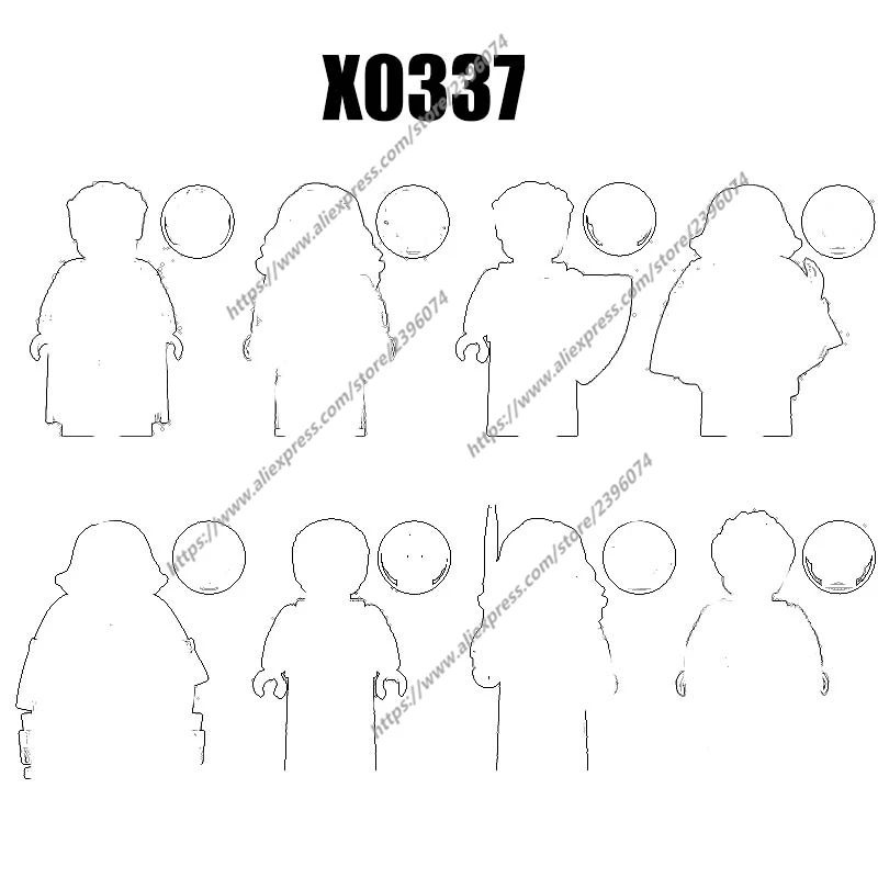 

Фигурки-конструкторы X0337, XH1903, XH1904, XH1905