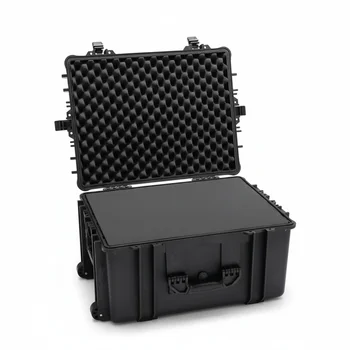 Valigia Impermeabile IP67 con Ruote, Valigia Rigida in Resina TSU-1, Contenitore da Trasporto Antiurto con Schiuma, 584x440x328mm