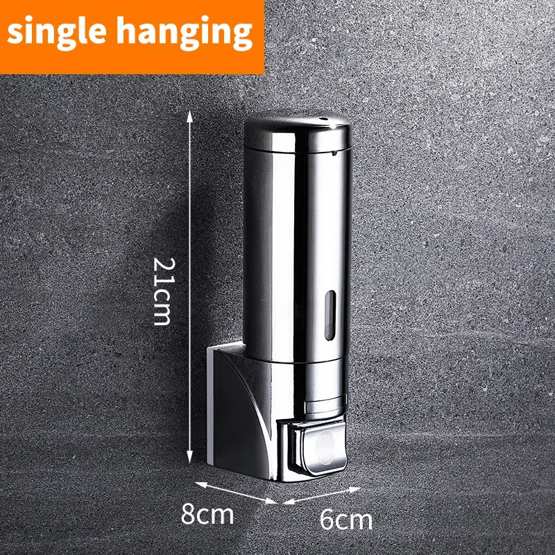 Wall Mounted Soap Dispenser Stainless Steel for Bathroom Shampoo Shower Gel