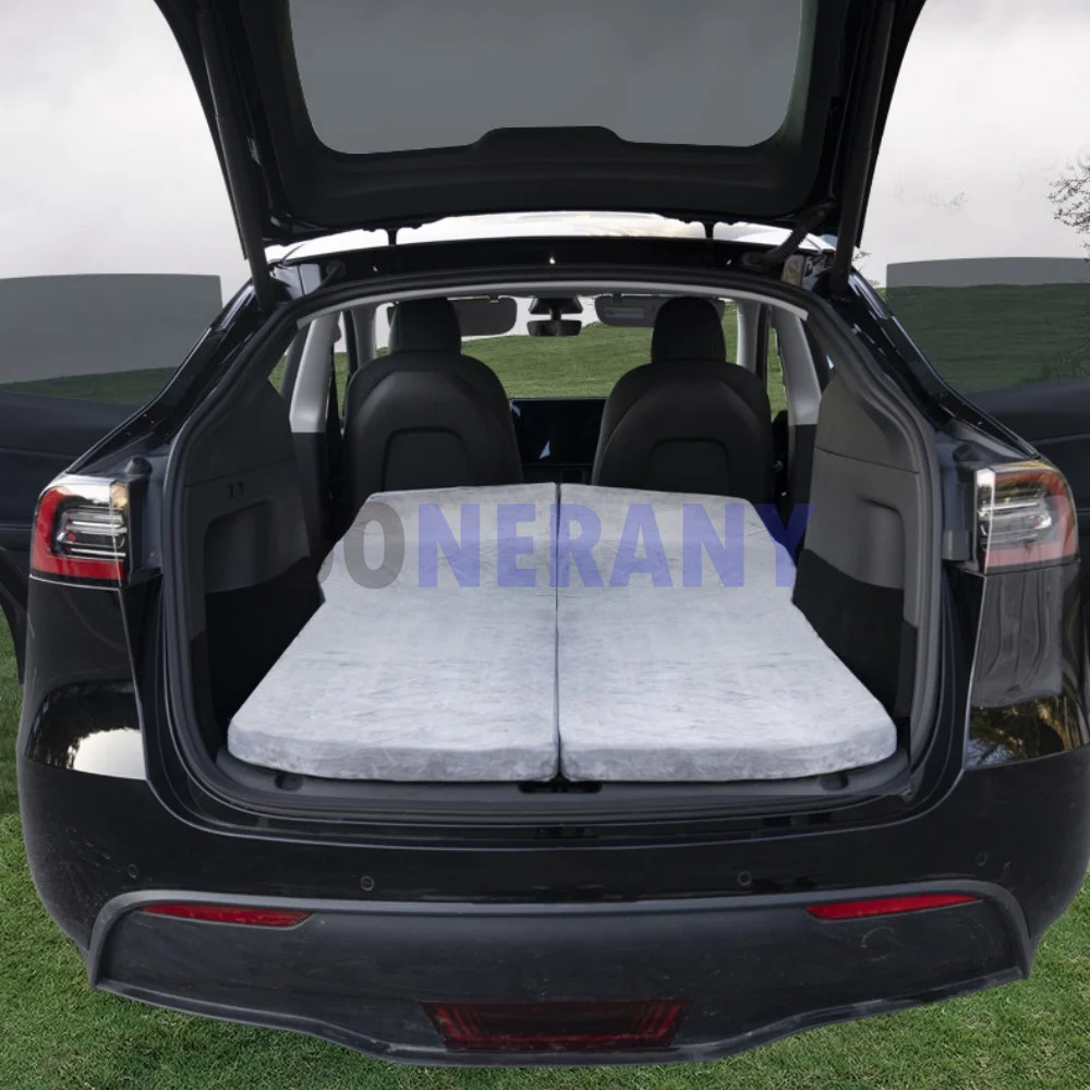 Camping Mattress for Tesla Model Y/X CertiPUR Memory Foam Mattress Storage Bag & Sheet Provided Portable In Car Sleeping