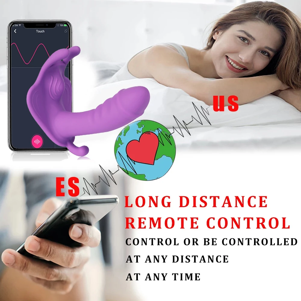 Wireless APP Control Vibrator Female Wearable Panties Dildo G Spot Clitoris Stimulator Massager Masturbator Sex Toys for Women