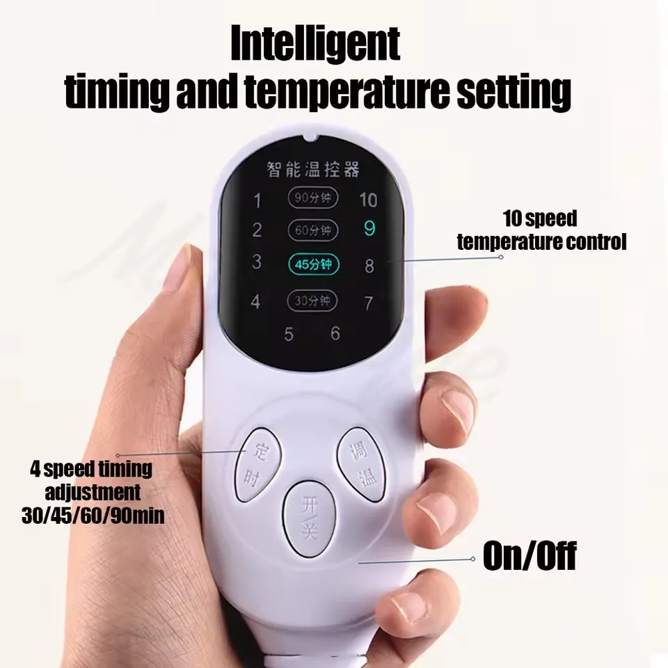 Electric Heating Pad Moxibustion Hot Compress Blanket 10Level 4 Mode Timer Winter Warm Full-body Moxa Therapeutic Relax Yoga Mat