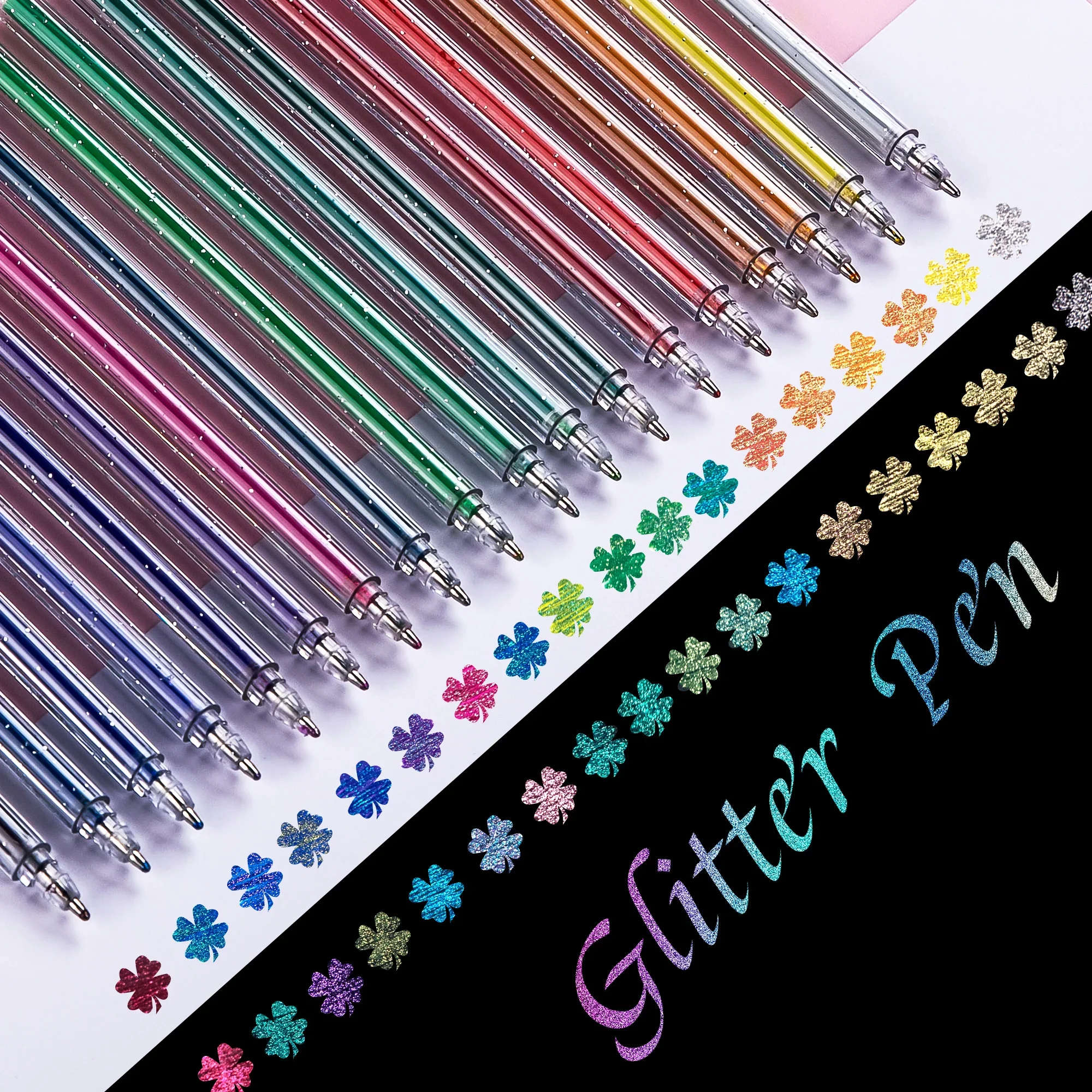 120 Ricariche Per Penne Gel - Set Completo Con Glitter, Neon, Metallizzati E Gouache - Per Libri Da Colorare E Diari