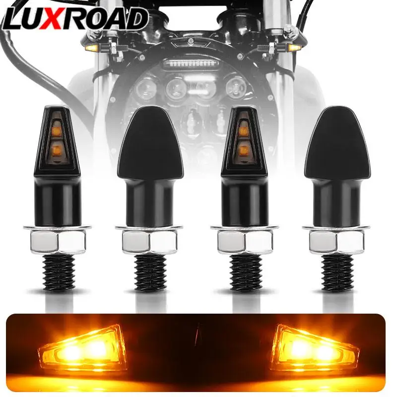 

Универсальный светодиодный мини-указатель поворота для мотоцикла M8, индикатор поворота, алюминиевый фонарь янтарного цвета, 2-проводной поплавок для кафе, гоночных кроссовых велосипедов