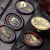 1pc Wax Seal Stamp Head Skull Skeleton Ghost Octopus Witch Pirate For Cards Envelopes Halloween Wedding Invitations Scrapbooking 2