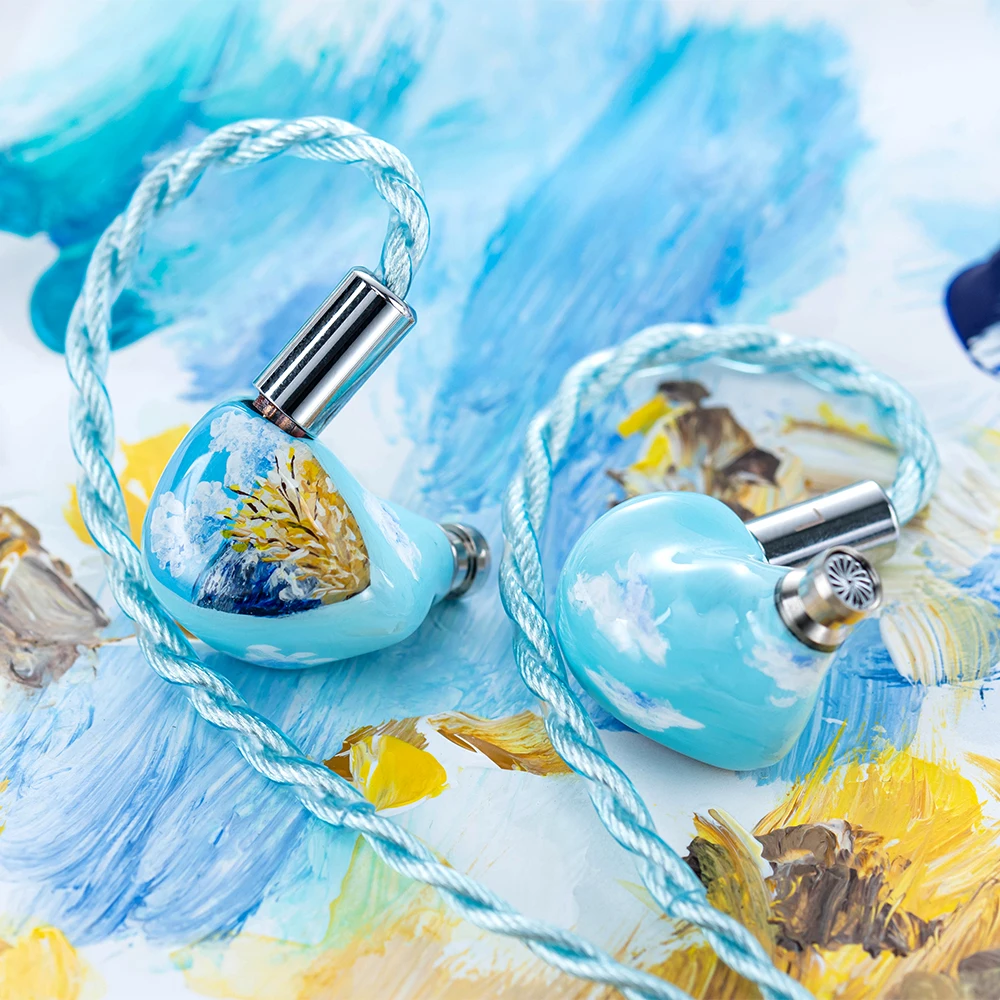 QoA Cloud Scape DD + Planar Hybrid Driver IEMs In-ear HIFI Wired