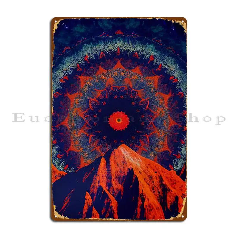 

Цветной металлический плакат с мандалой в стиле бохо, дизайн ржавого гаража, кухонный жестяной плакат