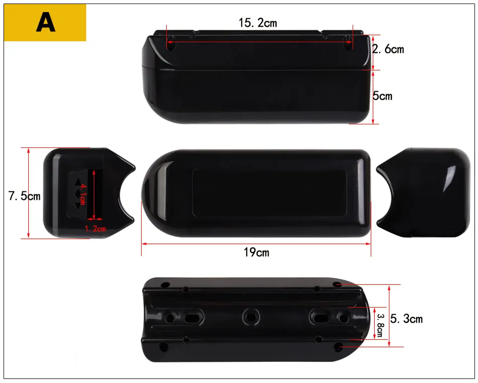 1 takım Ebike Kontrol Kutusu 250W/350W/500W/1000W Elektrikli Bisiklet Dönüşüm Kiti için Kılıf Küçükten Ekstra Büyük'e