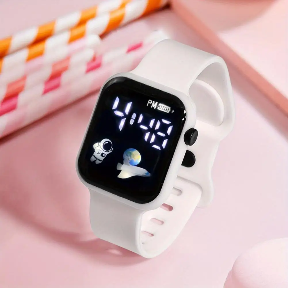 

Reliable Electronic Watch Stylish Square Led Digital Watch Sporty Design Shockproof Accurate for Students Sports Enthusiasts