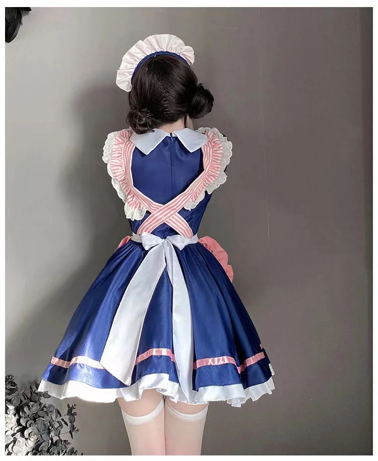 Cute Maid Dress Plus-size Maid Dress Two Yuan Lolita Cosplay Costume Sexy Stage Set Black Lolita Sweet lolita dress lolita suspender dress lolita cosplay costumes suspender dress lolita skirt lolita blouses gothic gowns