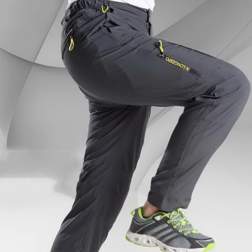 Casual Pants NUONEKO Stretchable Mens Cargo Summer Quick Dry Outdoor Hiking Trekking Tactical Male Sports Trousers PA65