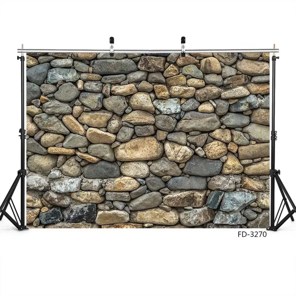 Loccor Fabric 9x6ft Green Leaves Backdrop Old Stone Wall With Ivy Spring Garden Grunge Stone Wall Greenery Photography Background Wedding Birthday Decorations Kids Photo Studio Polyester Props - View #9