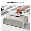 Leather Tissue Box Napkin Case Luxury Paper Cover Car Living Tissue Paper Holder Desktop Home Tabletop Decoration 6