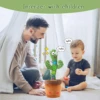 A talking cactus toy that can be charged, recorded, and repeated. Suitable for Spanish, English, and Arabic voice changer 3