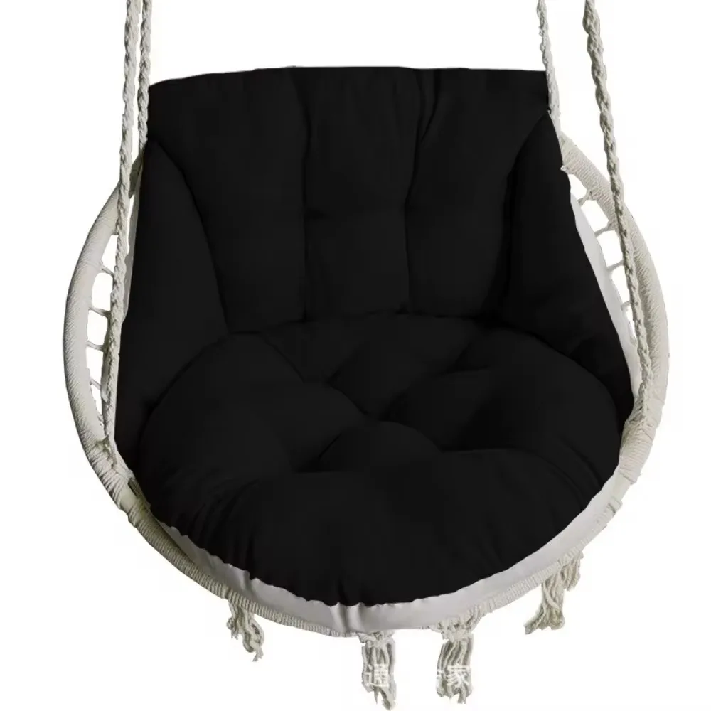 Hammock chair cushion, hanging basket egg chair cushion round seat thick nest back pillow suitable for courtyard garden 5