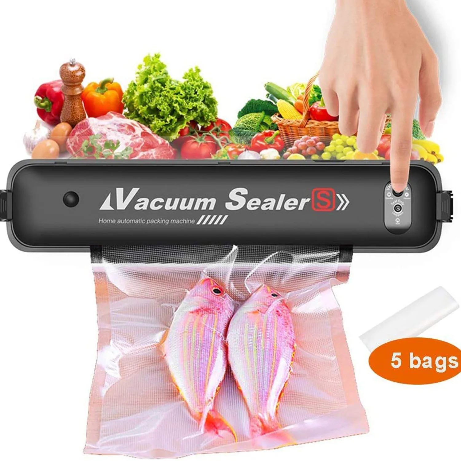 Best Vacuum Sealer Fruit Vegetable Preservation Machine Home Electric Food Vacuum Sealing Aspirapolvere Seladora A Vacuo 3