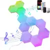 Hexagon LED Panel RGB-IC Smart WIFI Lights Work With Alexa Google Gaming Dream Color Light Music Sync Mood Night Lamp Decoration 6