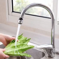 360 Degree Faucet Anti-Splash Head Kitchen Water Saver Universal Rotating Bubbler Filter Extension Booster Nozzle Kitchen Tools 4