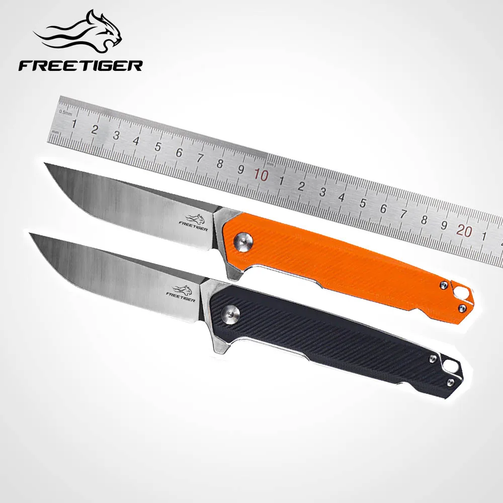 FREETIGER 2021 Folding Knife D2 Blade G10 Handle Camping Hunting Survival Pocket Tactical EDC Outdoor Tool Knives FT915 |