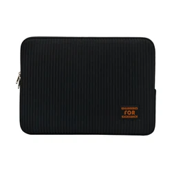 Elegant Shockproof Laptop Sleeve for Women - Fits 13 to 15.6 Inch Notebooks (Black)