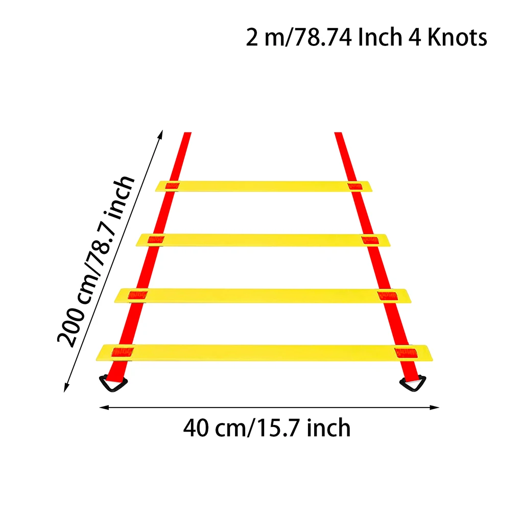 2M-10M Adjustable Agility Speed Ladder Stairs nylon straps training ladders agile staircase for soccer football speed ladder