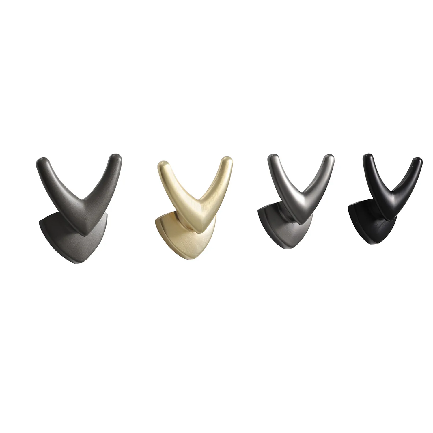 Simple Clothes Hook European Style Black Gray Wall Hanging Porch Living Room Wardrobe Fitting Room Hat Hook Home Decoration