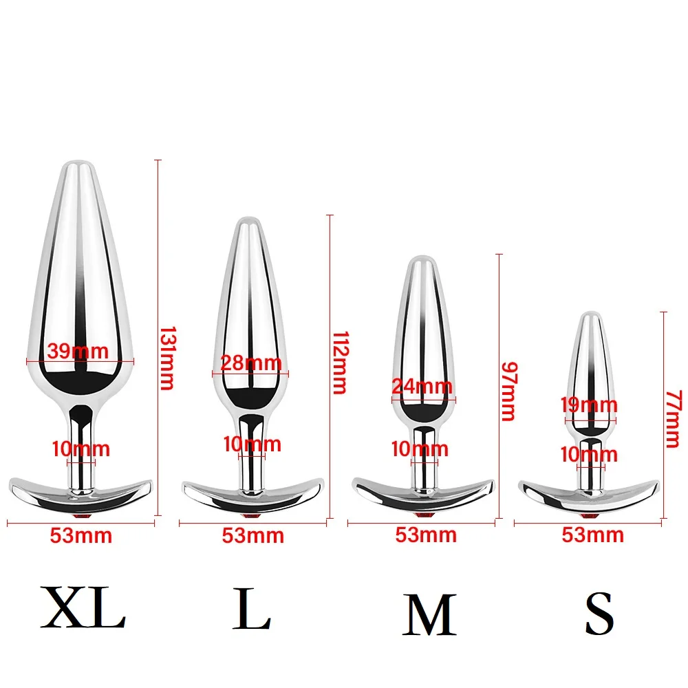 Metal Anal Beads Butt Plug Set Small Large Wearable Ass Analplug Jewelry Dilator Dildo Prosate Massager Sex Toy Man Women Shop anal plug