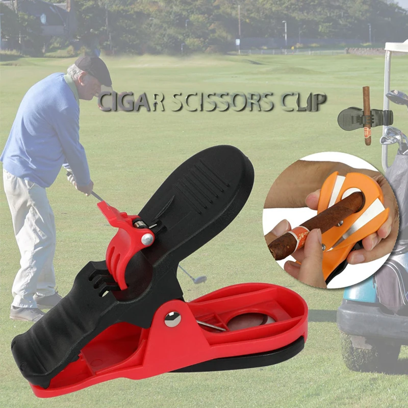 New Golf Cigar Holder Multifunctional Durable Cigar Clip Plastic Portable Golf Clip Golf Supplies Drop Shipping Golf Accessories 6