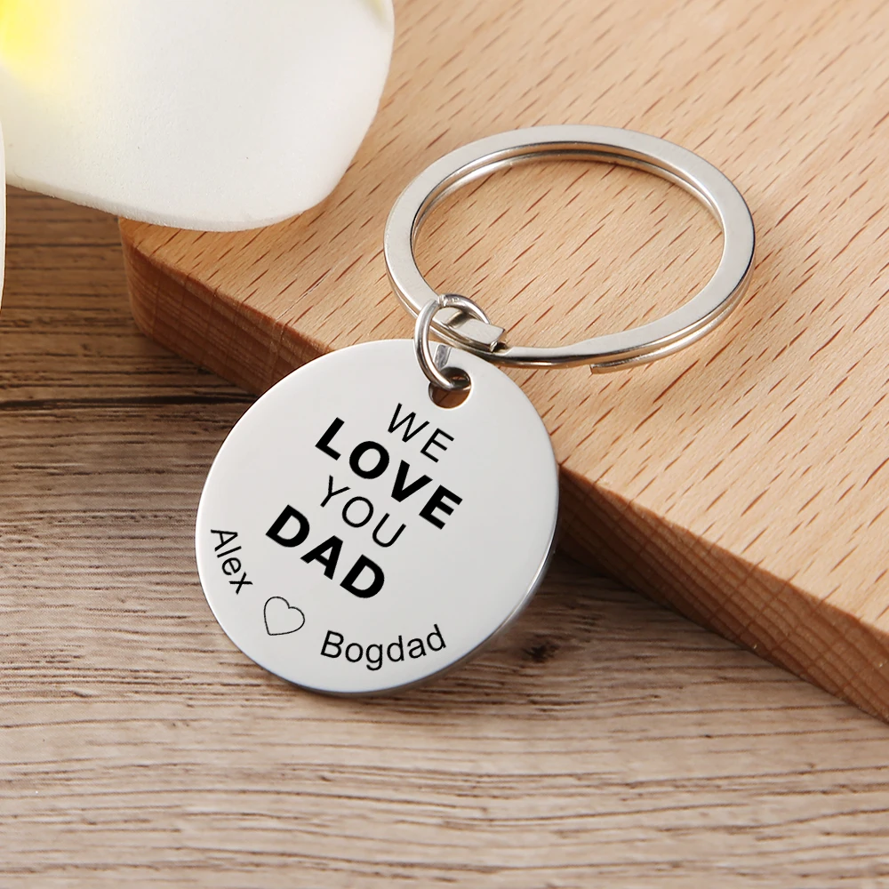 Custom Engraved Dad Keychain, Fathers Day Gift, Christmas Gift for Daddy, Personalized Keychain for Dad, Birthday Gift for Dad y2k pear shaped harlan daddy jeans children 2023 new summer fat mm large size thin radish pants taper pants